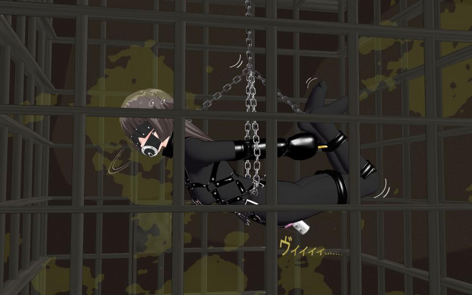  [Pantyhose,Hogtie (Lying on stomach),Suspension ,Japanese Anime,3D CG,Blindfolded,Chained up]