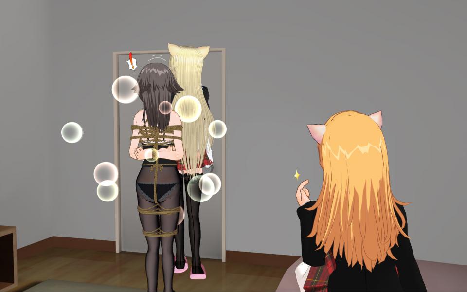 小妮の3D画2 - ^_^ [日式反绑,丝袜,日本动漫,3D画,百合女同]
