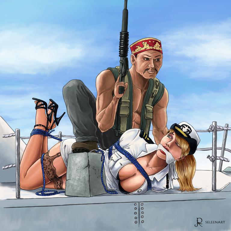aaa [Boxtie,Pantyhose,Hogtie (Lying on stomach),Suspension ,Gag,Army uniform,High heel,Westerner,Western Anime]