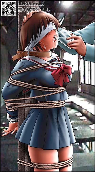 动漫大师的捆绑图, 还记得真行寺吗? [手铐,日本动漫,学生（英式领结）,木桩,真行寺,眼罩/蒙眼]