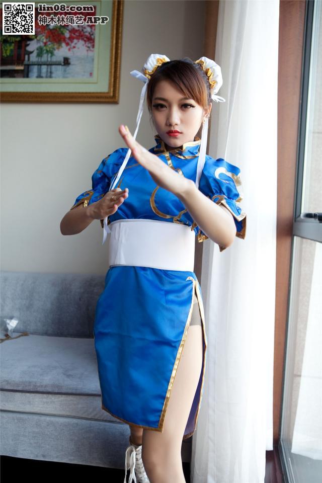 禁忌摄影No.344 Chun Li #1 [日式反绑,COSPLAY,胸缚,肉丝,中国女孩]