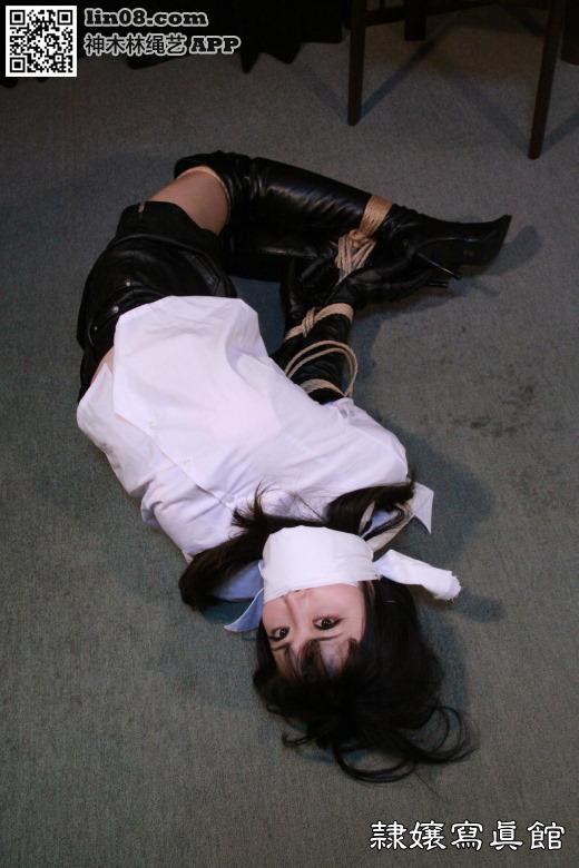 隶娘图 [Hogtie (Lying on stomach),Gag,High heel,Japanese Female]