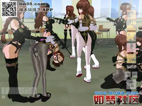  [Boxtie,Pantyhose,Gag,Leather,Breast bondage,High positions,Japanese Anime,White Pantyhose,3D CG,Western Anime]