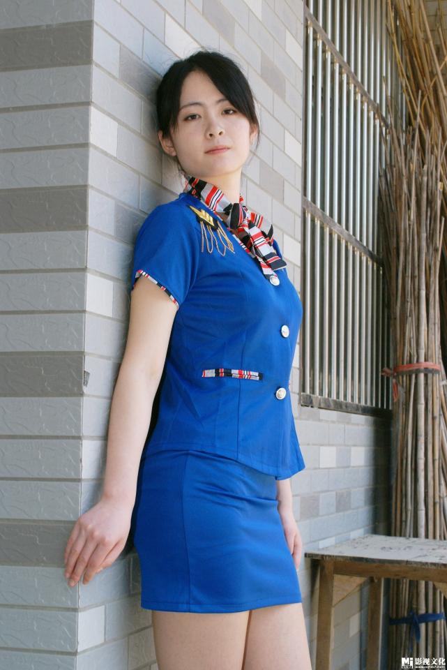蓝裙性感美女 - 蓝裙性感美女 [高手缚（中式五花）,职业（空姐）,中国女孩]