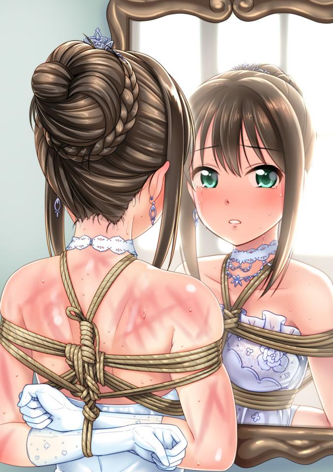 d站精美套图一份 [日式反绑,礼服（婚纱）,胸缚,日本动漫,长手套]