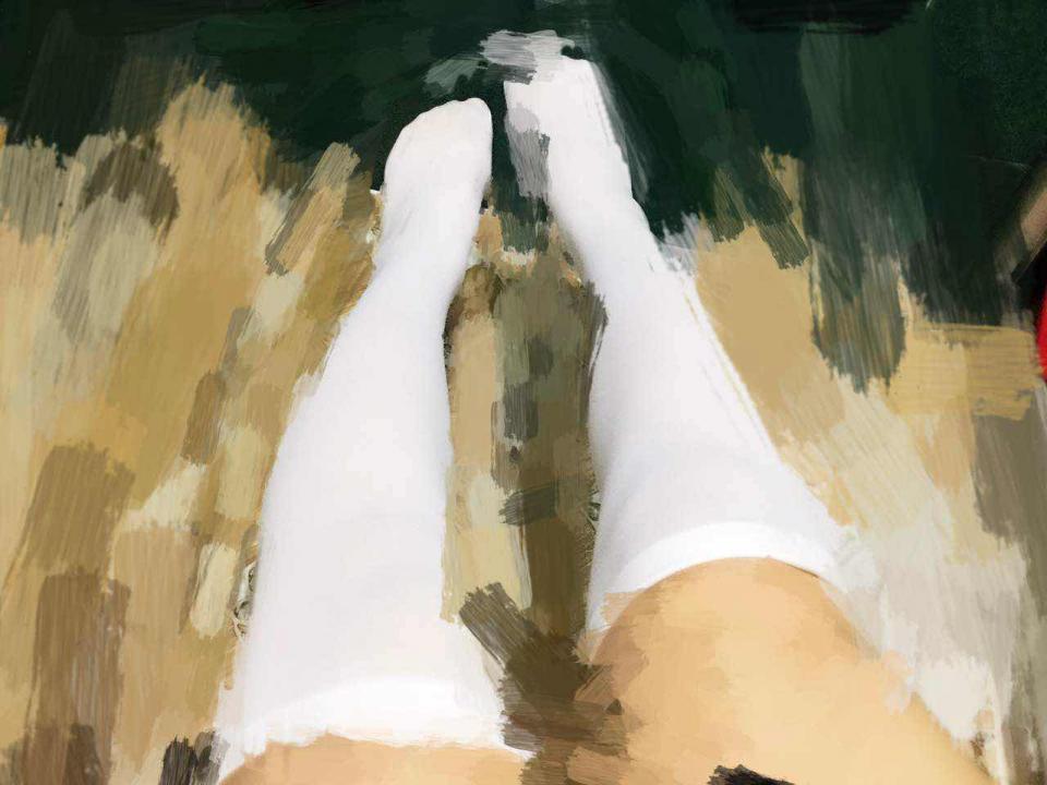 小女孩白丝 [White Pantyhose,Stockings,Chinese Female,Feet fetish]