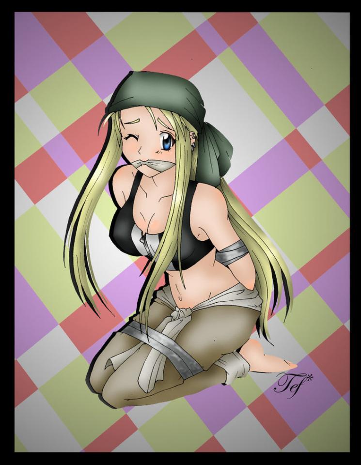  [Gag,tape bondage,Western Anime,Bare Foot]
