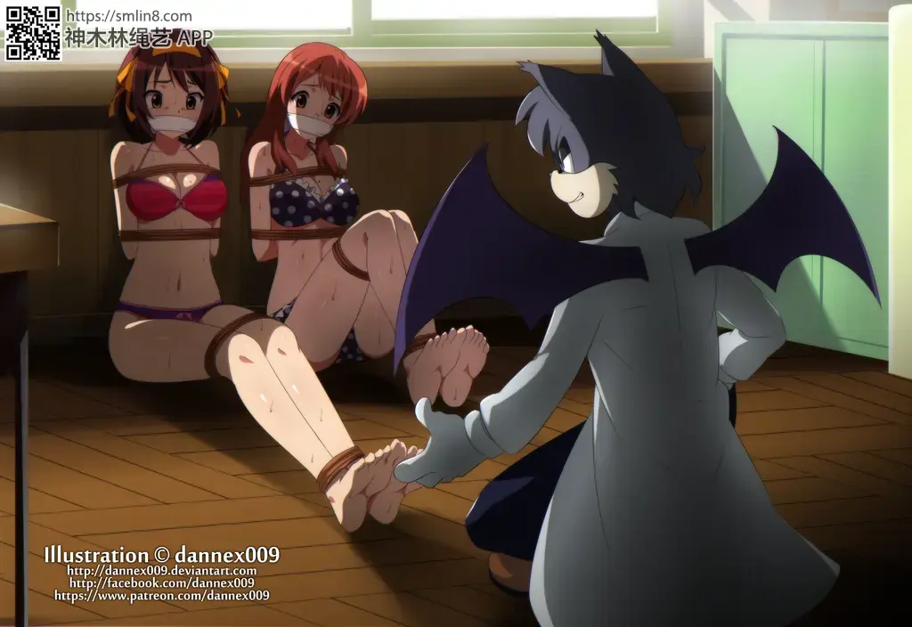 杂图1 [Boxtie,Gag,Japanese Anime,Underwear,Tickling,Haruhi Suzumiya,tape bondage,Bare Foot,Feet fetish]