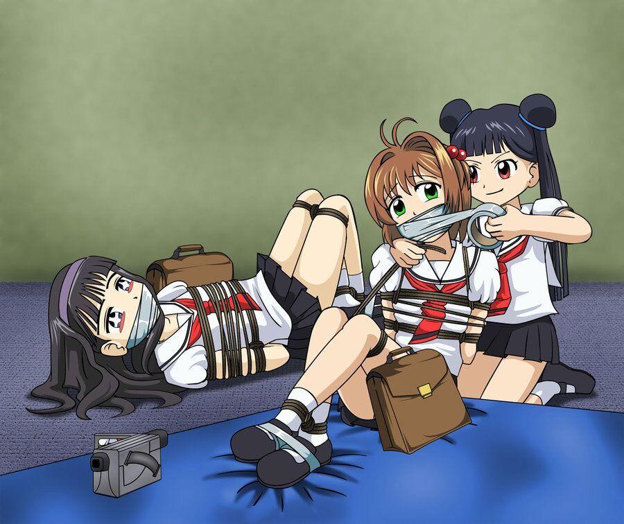 杂图5 [日式反绑,学生（水手服）,堵嘴,胸缚,日本动漫,小樱,百合女同,棉袜]