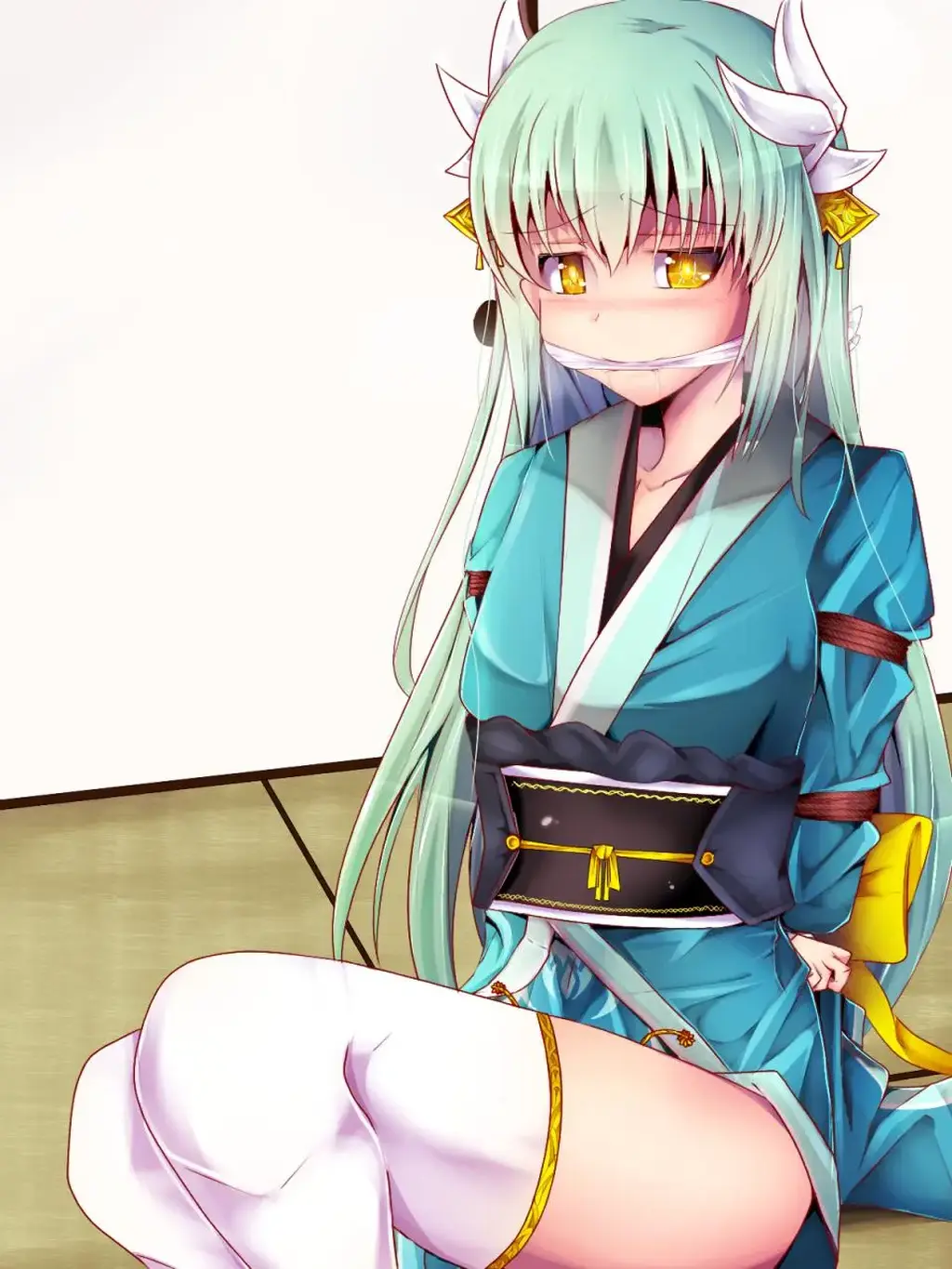 fate [日式反绑,民族（和服）,堵嘴,日本动漫,白丝]