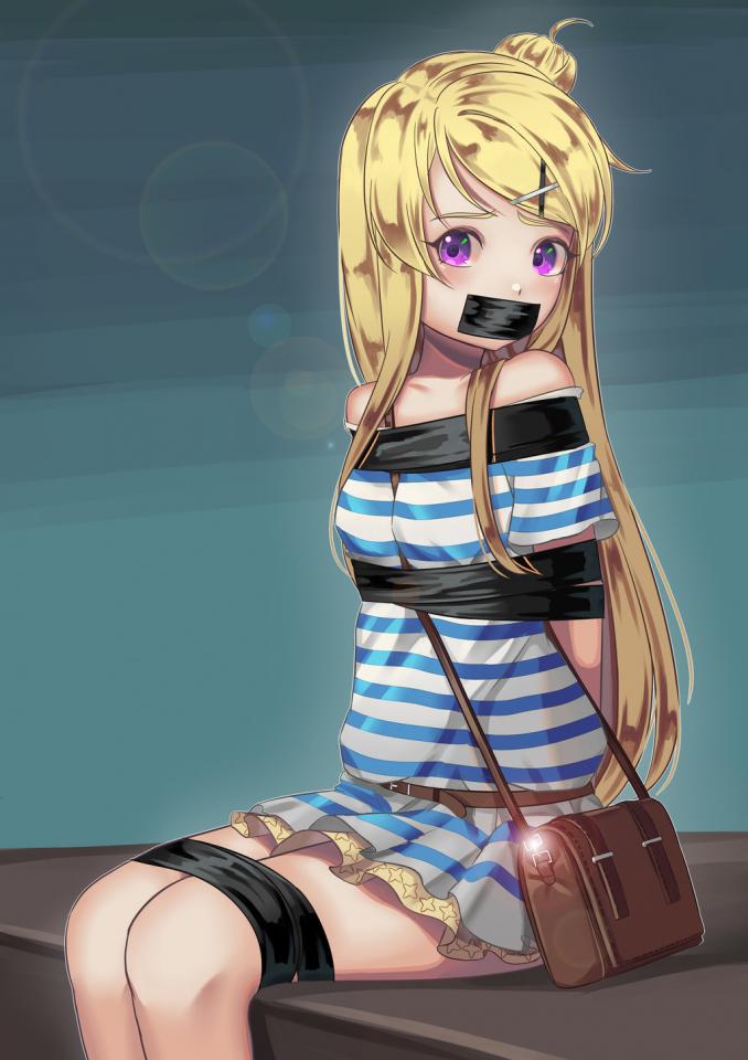  [Gag,tape bondage]