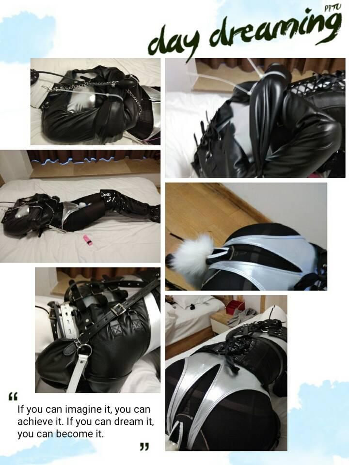 [Mantolo Studio] Bound In Straitjacket ©Mantolo Studio<br><br>Summary:<br><br>This is my slave's new day, with some big toys stuffed in her private part. She was a little bit shy about this at first, but soon she started to enjoy it. For her to enjoy it more, we have prepared a really well made straitjacket for her to play with. She was struggling a lot in this straitjacket but luckily the material is tough enough for restraining her in place...
