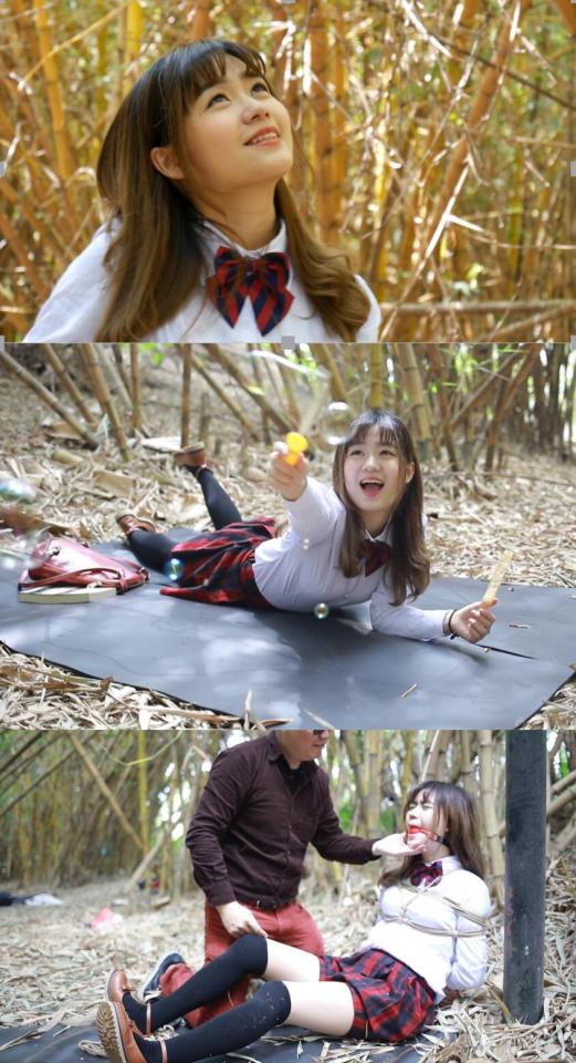 [Beauty Hunter] Girl In The Jungle Pt. 1 ©Beauty Hunter<br><br>Summary:<br><br>The cute school girl was kidnapped by the group of terrorists as what did we see on the previous episode. And the terrorist left a mobile phone by her "by accident". It seems to be the best chance to get out of this hell hole in the jungle's ruins. So she managed to pick it up and dialed to her sister, which is a police. But what did she not expect was that the mobile phone is left on purpose so that the terrorists can capture her sister together...<br>
