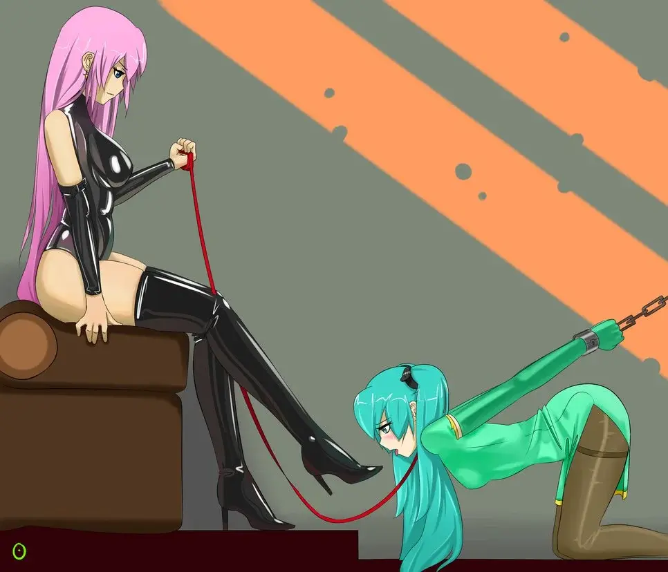 初音 [情趣（皮革/女王）,高跟鞋,日本动漫,初音未来,狗链/项圈,舔脚,长筒靴,泳装（连体）]