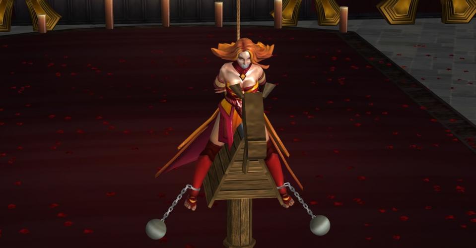 dota2莉娜 - 莉娜被捆绑调教 [堵嘴,3D画,后手缚（低混乱值）]