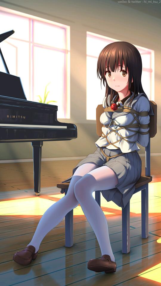  [Boxtie,Sailor suit,Tortoise shell tie,Gag,Japanese Anime,White Pantyhose,Crotch rope tie,ひみつ]