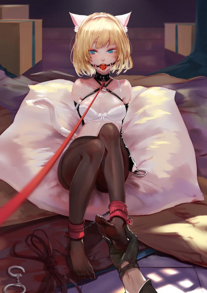  [Pantyhose,Necomimi,Gag,Japanese Anime,Anklet,Dog chain,Armbinder]