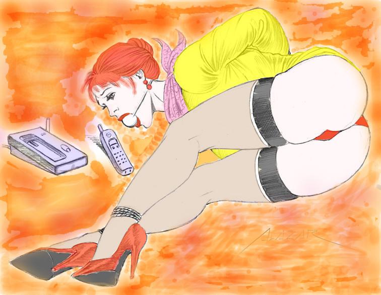 AlazarsArt 漫畫女郎多樣綑綁 (1) - AlazarsArt.com 系列作品，不同風格的漫畫，女郎多樣綑綁，一輯 [丝袜,堵嘴,欧美动漫,后手缚（低混乱值）]