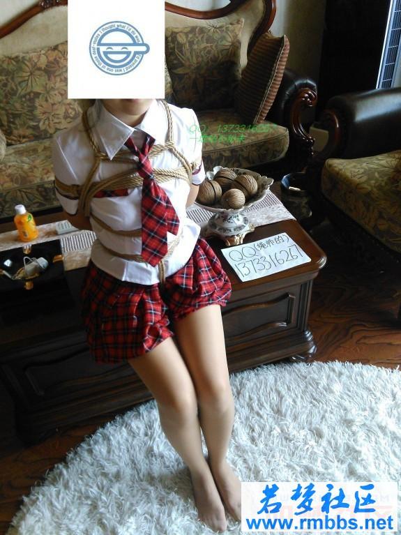 35 [胸缚,学生（英式领结）,白丝,中国女孩,股绳]