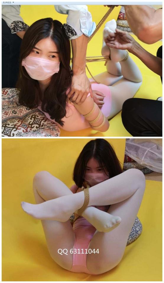 [willing studio] beautiful young girl in pink gym bodysuit and white pantyhose tied in euro style 