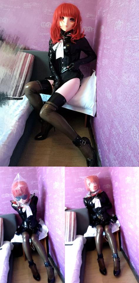 [BG Studio] Kigurumi Play and Breathe Control ©BG Studio<br><br>Summary:<br><br>This time, I decided to play with latex suit, kigurumi mask, and breathe control for this time. It is quite interesting experience for me, and I decided to try some black latex stockings. Also for this video, I have tried something like arms binder, and blindfolded just make my experience more interesting. With the restraint and breathe control play I put on myself, it is actually quite interesting experience for me!