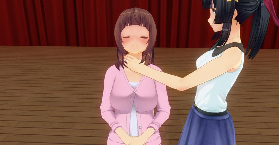 P站作品_首絞め_簡単1 - 停更两个多月后的新作。。。 [3D画,猎奇,百合女同]