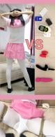 trying various vibrators, bondage, school girl uniform, white panty hose featuring: trying various vibrators, bondage, school girl uniform, white panty hose