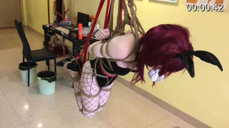 [5629184] The Kigurumi Doll In Suspension Bondage ©5629184<br><br>Summary:<br><br>I have asked the nawashi to help me attempt some interesting bondage positions, and I was quite unfortunate, or fortunate depends on your view for the bondage position, I was put into a suspension bondage position. This bondage position is basically a combination of a really tight karada, hogtie, and high position tie. It was only 5 minutes, but it is quite painful, so I have to yell the safe word out. Anyway, hopefully you guys enjoy this video though, since I actually enjoyed it quite a lot. If you are interested in the full version, please contact me via DM on this website.