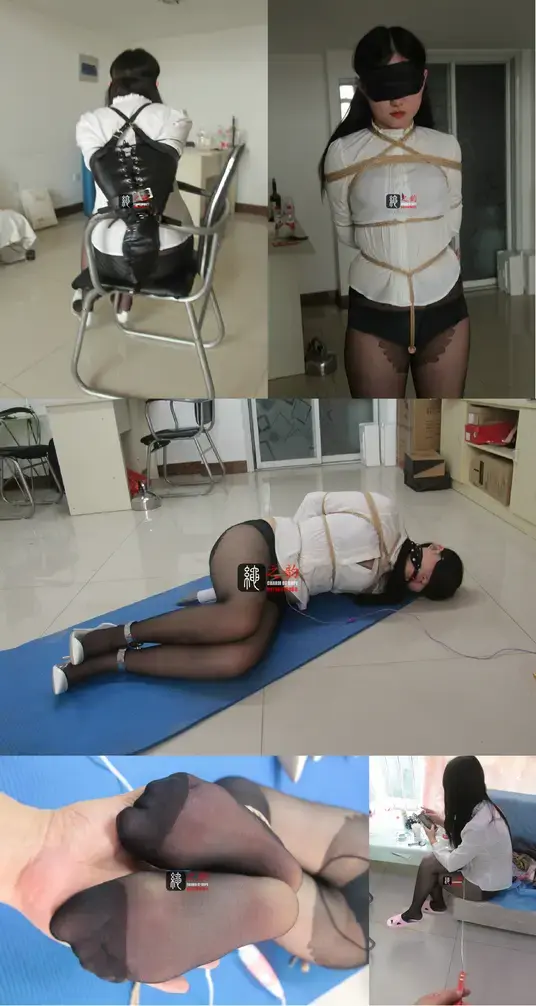 绳之韵女奴捆绑、调 教游戏套图《小雨白衬衣、黑丝，单手套、项圈、镣铐、KB、TJ游戏，23P》, - 完整高清原片大图74P和本次调教活动视频已经发布，喜欢小雨的朋友可以到我的原创视频中寻找。