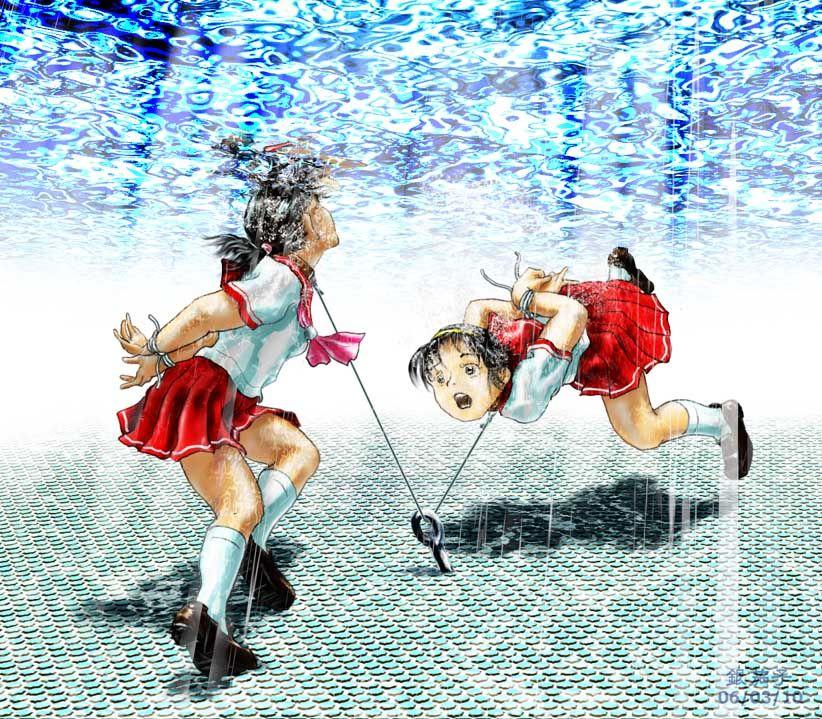 P站画师：銀茄子／Agnus（2） [学生（水手服）,日本动漫,溺水]