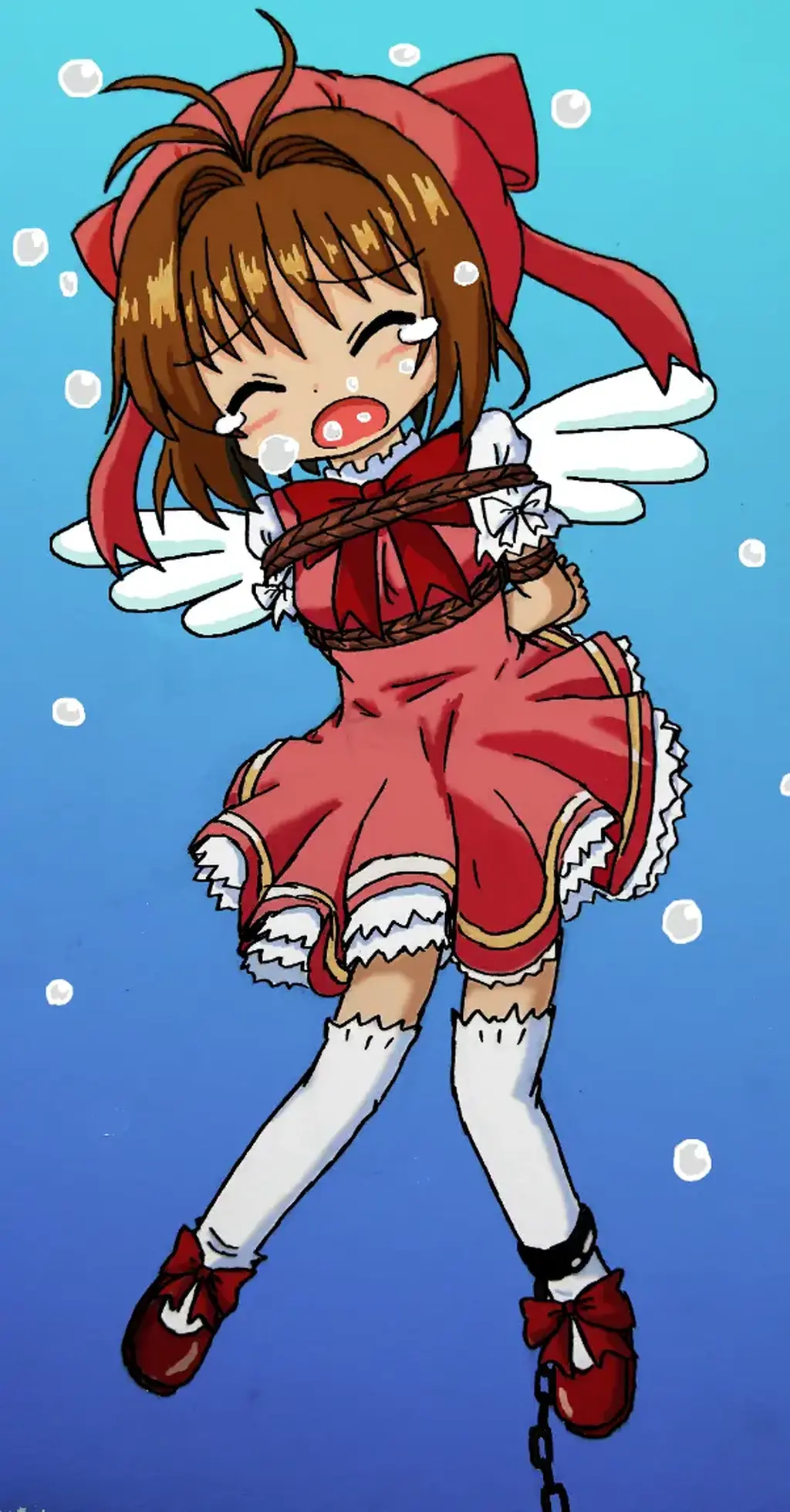 P站画师: ブレーキ＠しばらくお休み(2) [日本动漫,白丝,后手缚（低混乱值）,蕾丝白袜,溺水]
