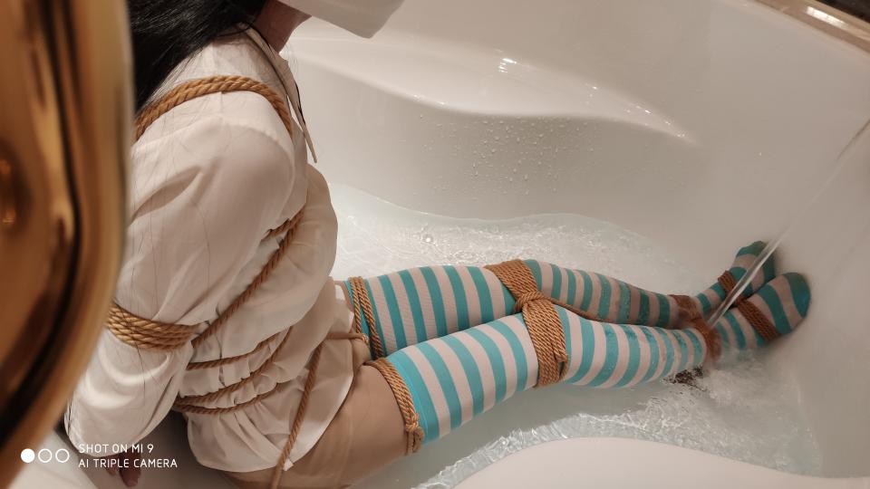 第一次约绑 - 扬州小伪娘m，第一次尝试被缚 [长筒袜]