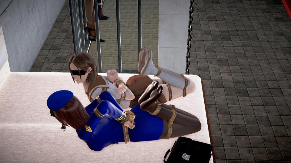  [Hogtie (Lying on stomach),Blindfolded]