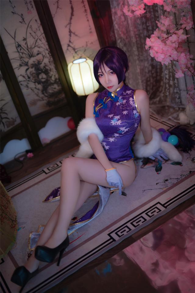 Coser二佐Nisa - Fate奶光旗袍  - fgo源赖光cosplay [民族（旗袍）,COSPLAY]
