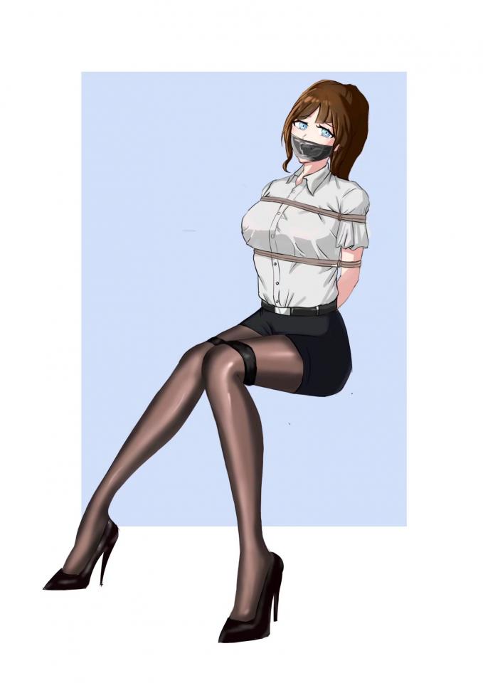 近期原创板绘 - 两个小差分 [OL/secretary,Pantyhose,Gag,Breast bondage,OL丽人,黑丝OL]
