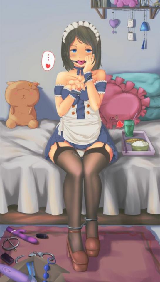 捆绑精选图1 [丝袜,职业（女仆）,堵嘴,脚铐/脚镣]