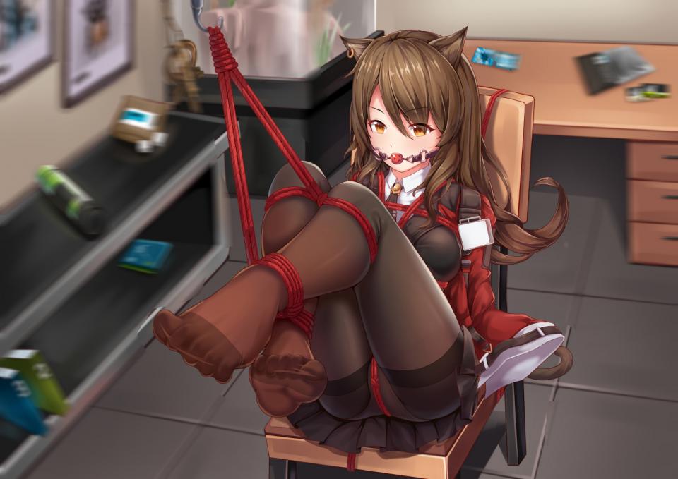 搬运P站紧缚动漫图 - 动漫 紧缚 [Pantyhose,Necomimi,Suspension ,Gag,Japanese Anime,Crotch rope tie,Ball gagged]