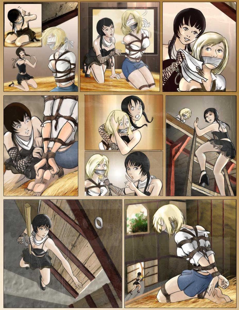 Captive figure realizes she is under observation