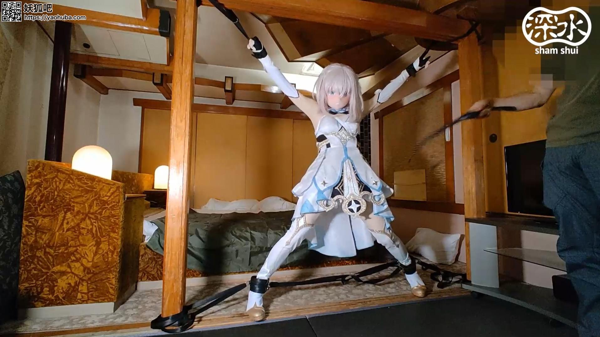 女装大の字拘束 FetiSale - Video 【kiguruni】原神 蛍(7)大の字に拘束されムチで拷問される(こみこ)