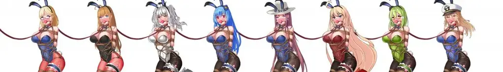 战舰少女兔女郎 - 多人差分高质量捆绑图