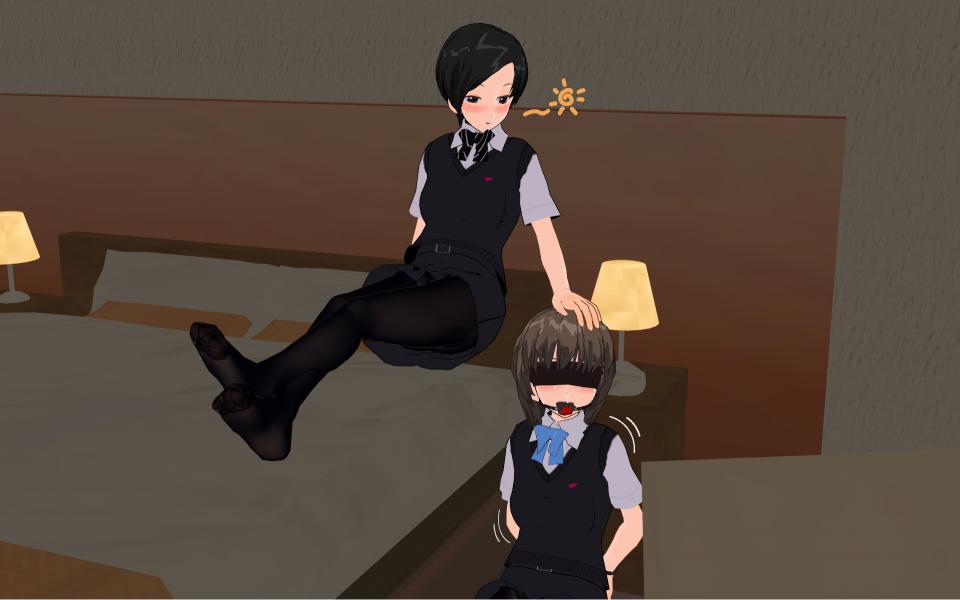 [bterm]自縛少女受難篇.3 [丝袜,堵嘴,日本动漫,3D画,户外,百合女同, 剧情向,恋足,连裤袜,外出,足虐]