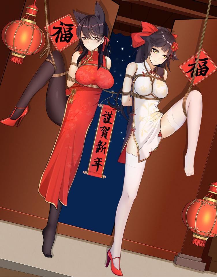 个人收藏 [民族（旗袍）,丝袜,日本动漫,白丝,单脚吊缚]
