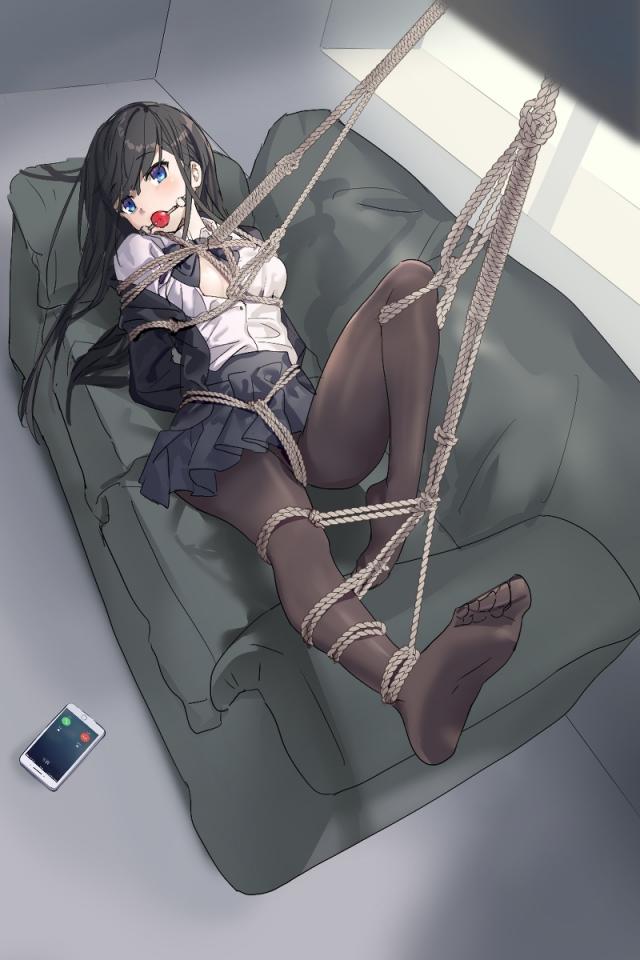  [Pantyhose,Gag,Breast bondage,Japanese Anime,Crotch rope tie]