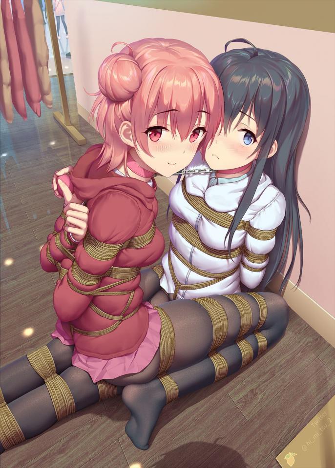  [Pantyhose,Japanese Anime,frogtie,Dog chain,Crotch rope tie,Yuigahama Yui]