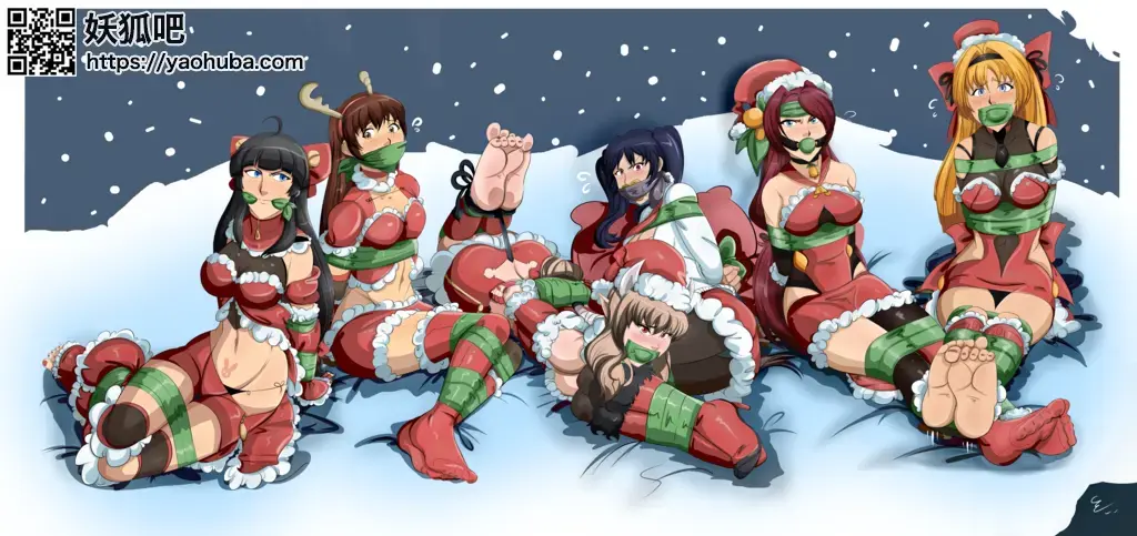... [Xmas costume,tape bondage]