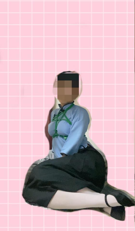 少年伪娘自缚（民国学生装） [学生（五四青年）,胸缚,白丝,伪娘]