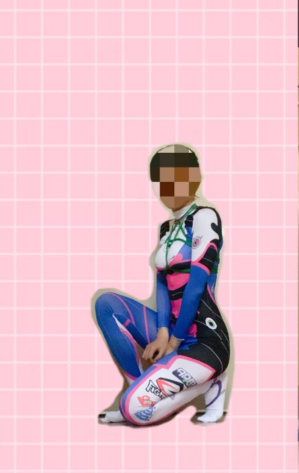 少年伪娘自缚（守望先锋DVA） [COSPLAY,胸缚,泳装（连体）,伪娘]