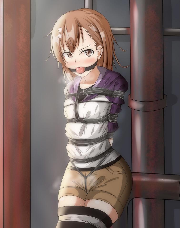  [Gag,Breast bondage,Japanese Anime,Crotch rope tie,御坂美琴,Wire]