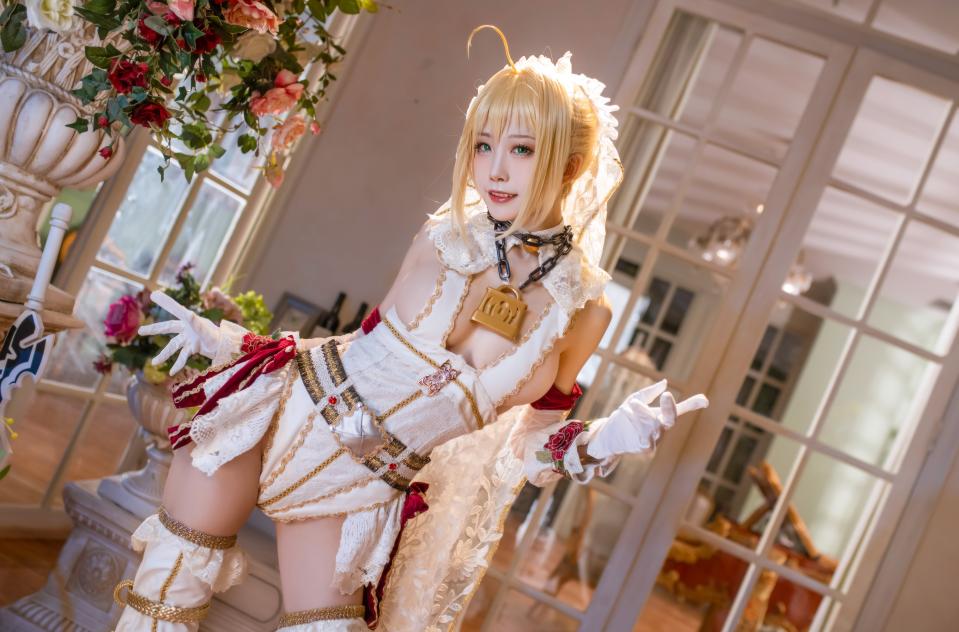 水淼——尼禄花嫁+女仆 - fgo尼禄Cos [Japanese Female,Japanese Anime,Nero Claudius]