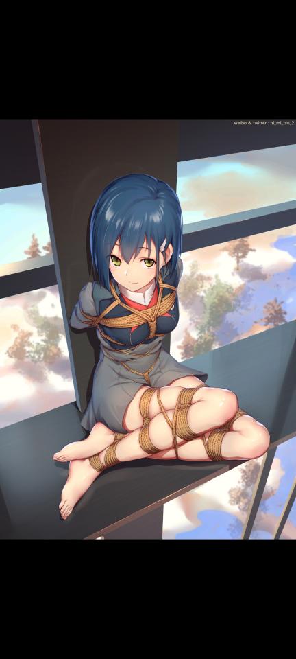 动漫人物 真人捆绑  - 美腿，黑丝，旗袍，紧紧捆绑 [Japanese Anime]